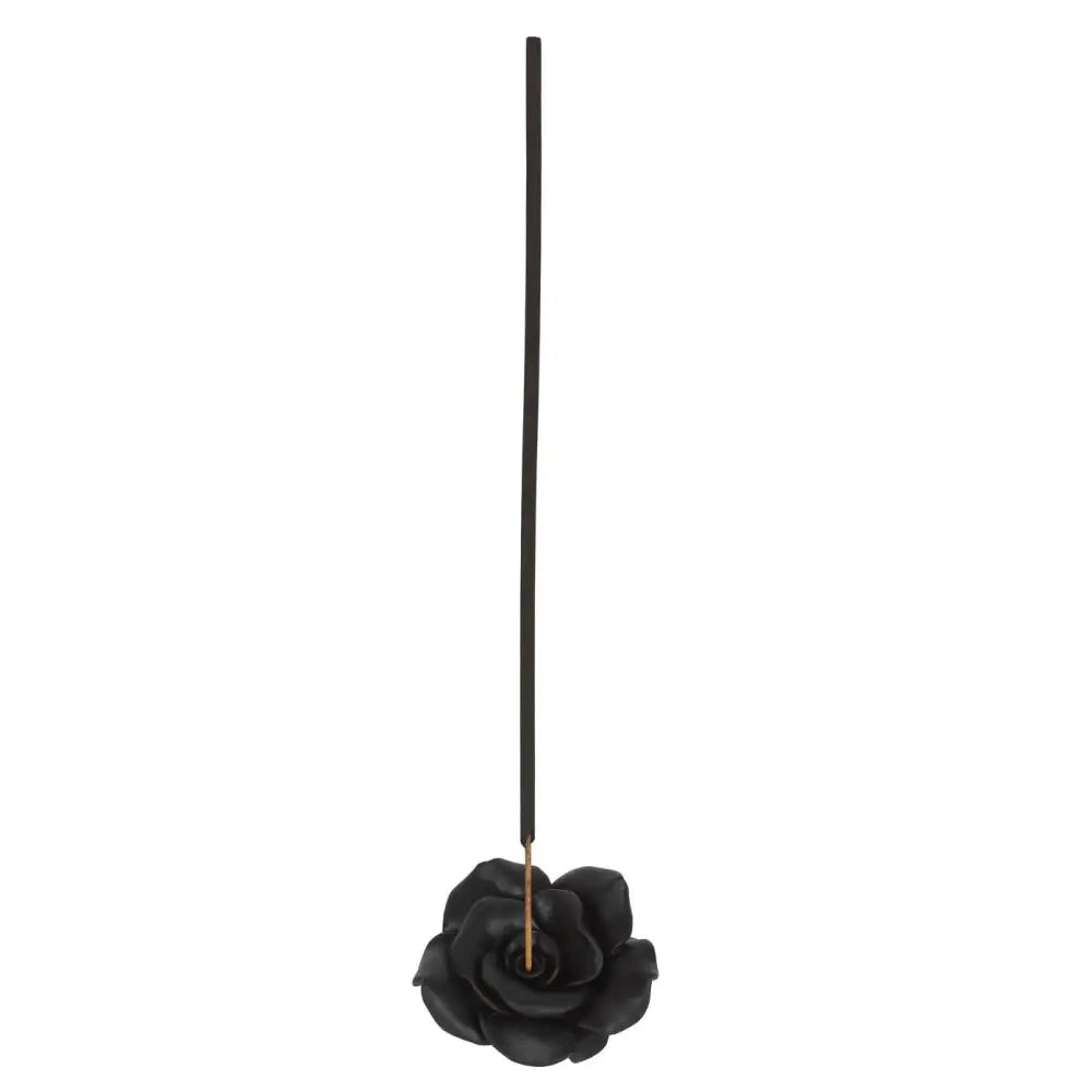 Something Different Wholesale - Black Rose Resin Incense Stick Holder