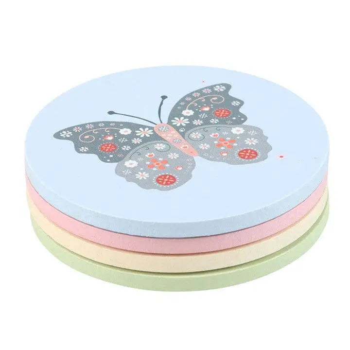 Something Different Wholesale - Floral Bug Coaster Set