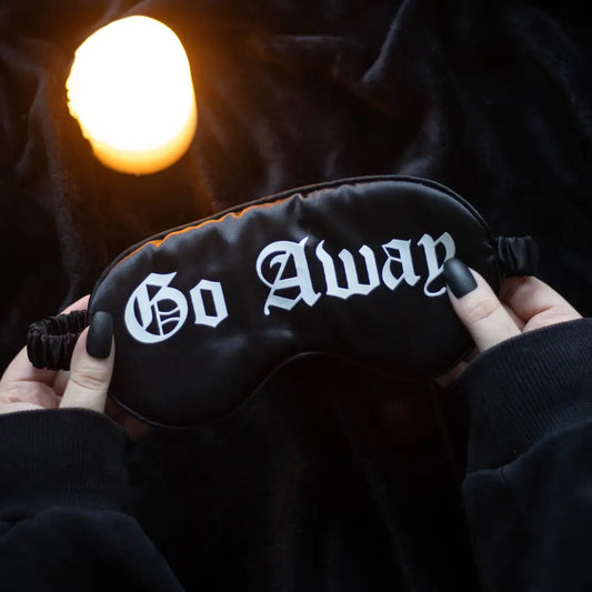 Something Different Wholesale - Go Away Gothic Satin Sleep Mask