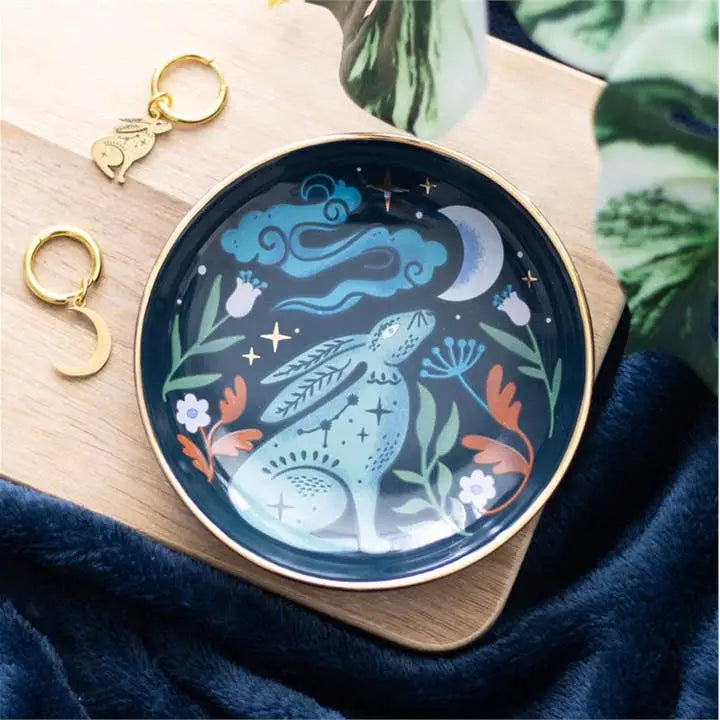 Something Different Wholesale - Mystical Midnight Hare Trinket Dish