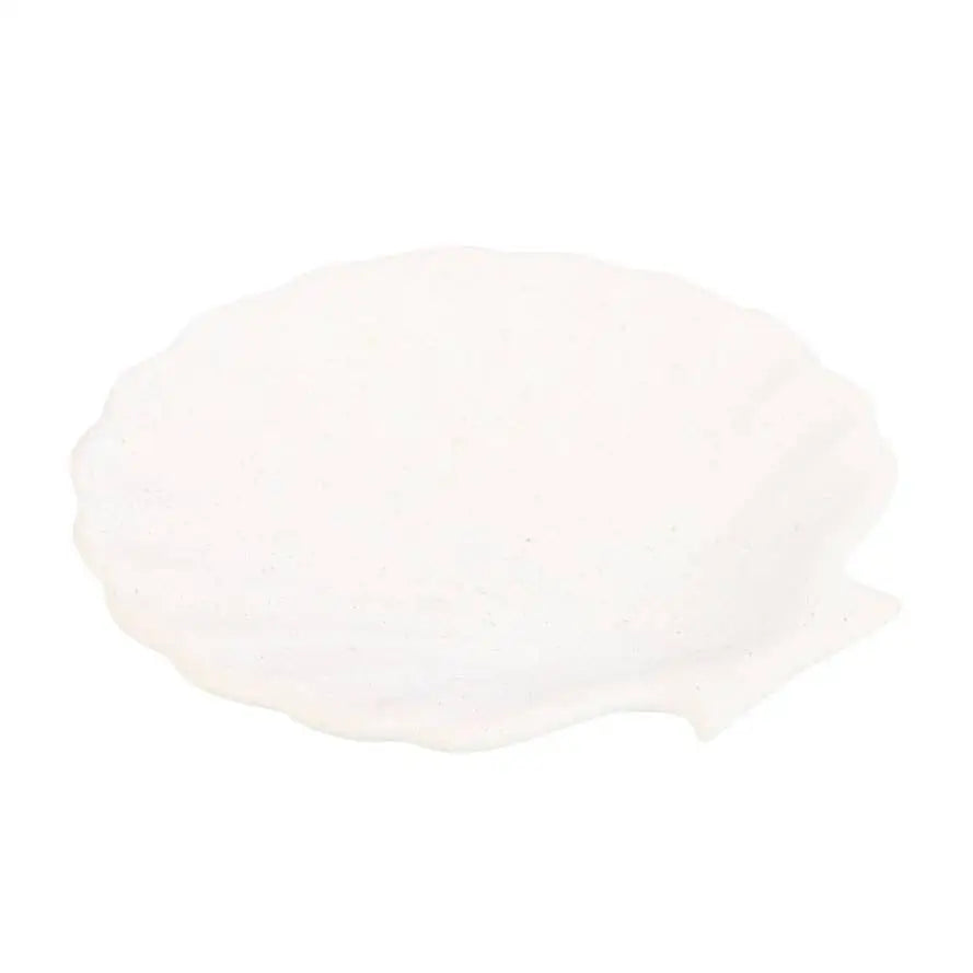 Something Different Wholesale - Off White Scallop Shell Ceramic Incense Holder Plate