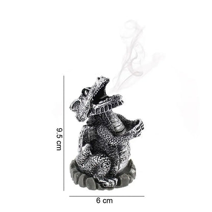 Something Different Wholesale - Silver Dragon Incense Cone Holder