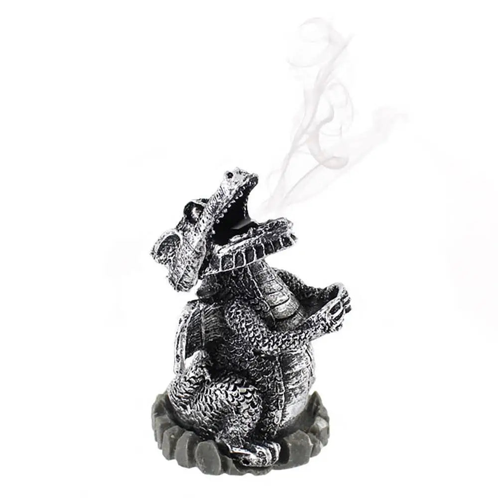 Something Different Wholesale - Silver Dragon Incense Cone Holder