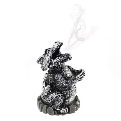 Something Different Wholesale - Silver Dragon Incense Cone Holder