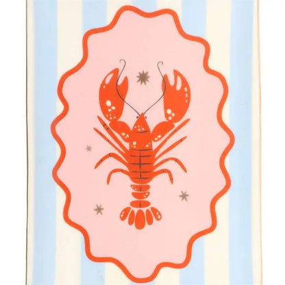 Something Different Wholesale - Striped Lobster Coastal Trinket Dish