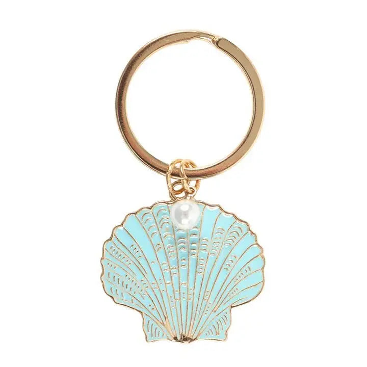 Something Different Wholesale - The World is Your Oyster Beachy Coastal Keyring