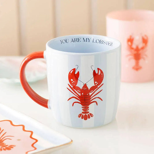 Something Different Wholesale - You Are My Lobster Coastal Striped Mug