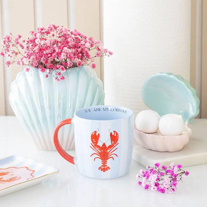 Something Different Wholesale - You Are My Lobster Coastal Striped Mug