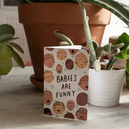 Stay Home Club - Babies are Funny card | New Baby Card Single