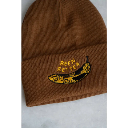 Been Better (Banana) Beanie - Forest Green