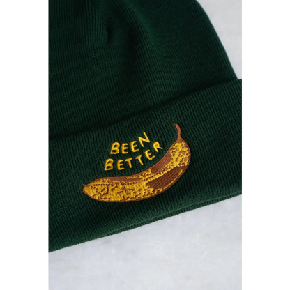 Been Better (Banana) Beanie - Forest Green