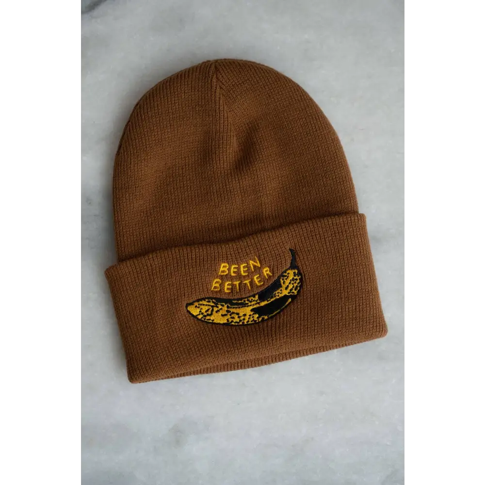 Been Better (Banana) Beanie - Biscuit