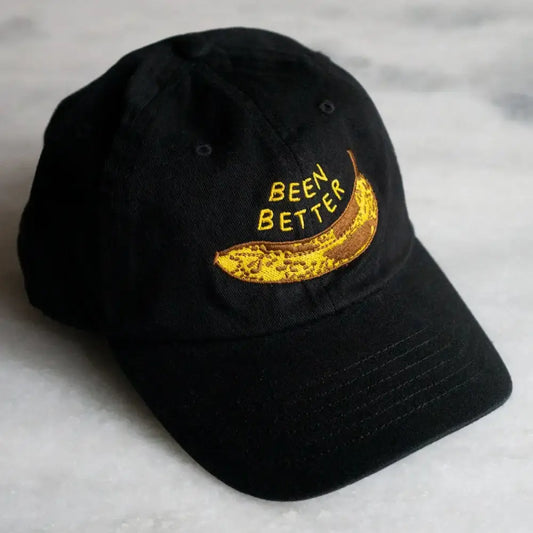 Been Better (Banana) Dad Hat- Black - PABOOM