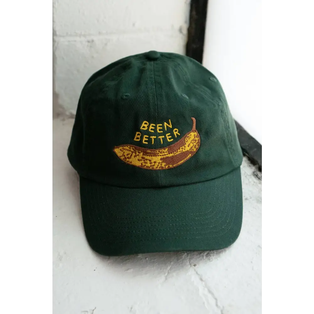 Stay Home Club - Been Better (Banana) Dad Hat Forest Green
