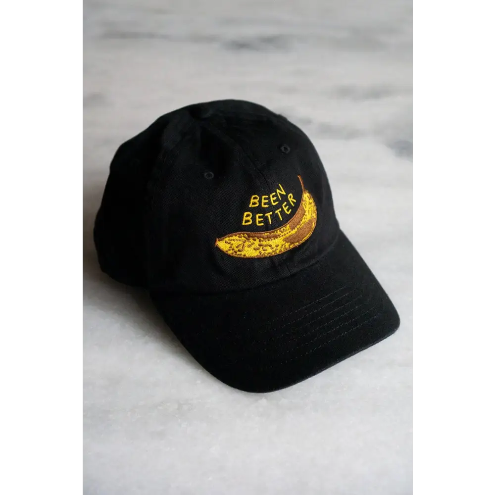 Been Better (Banana) Dad Hat - Solid Black