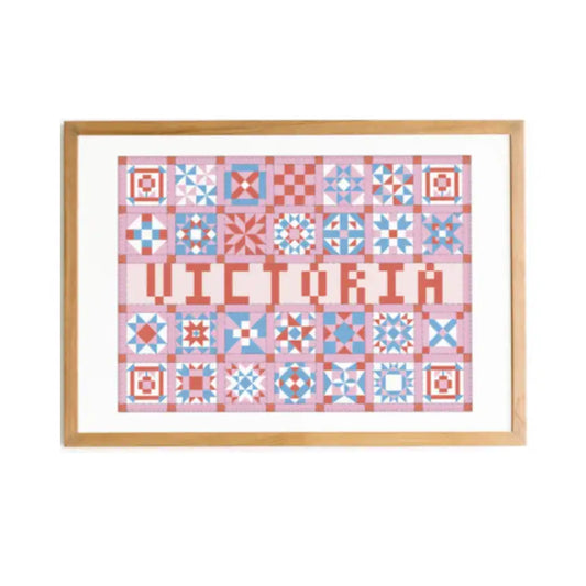 Cities Patchwork Print Victoria - PABOOM