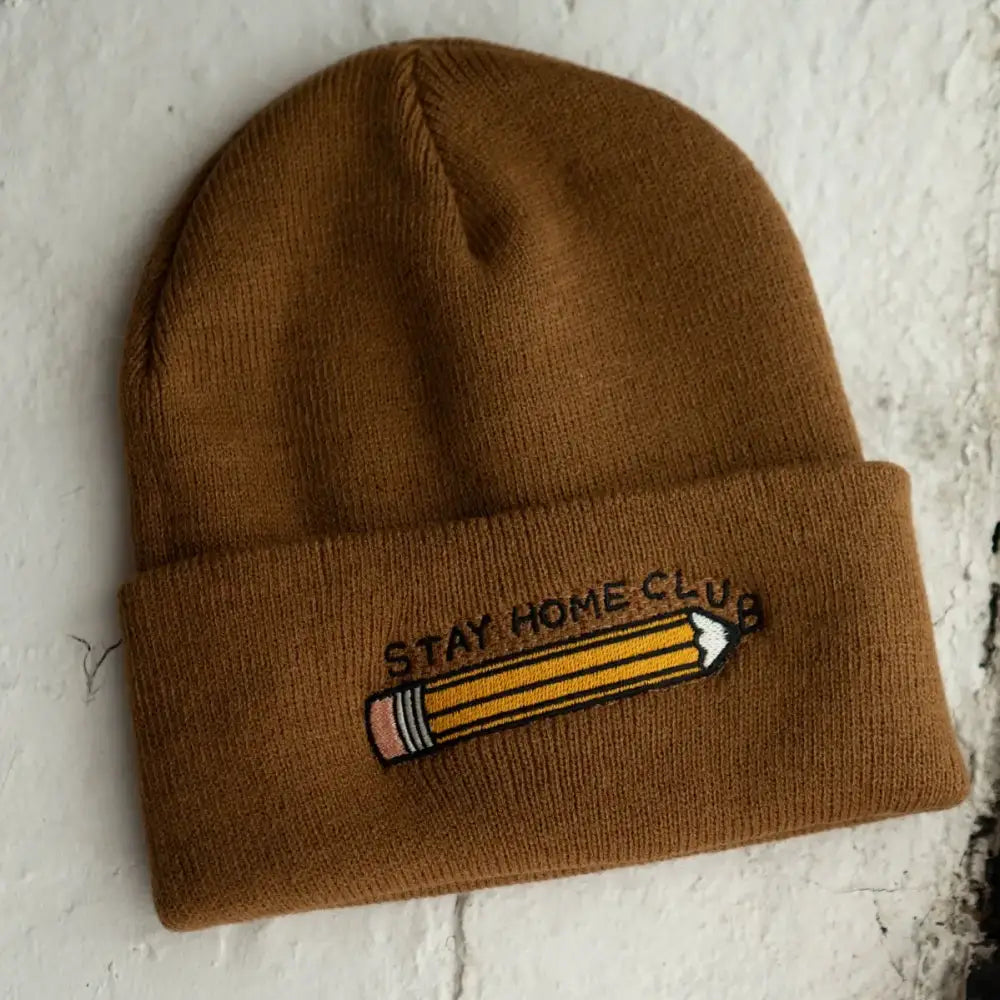 Stay Home Club - Embroidered Stationery Lovers Toque Biscuit