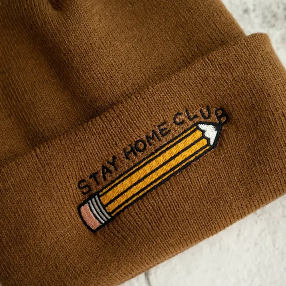 Stay Home Club - Embroidered Stationery Lovers Toque Biscuit