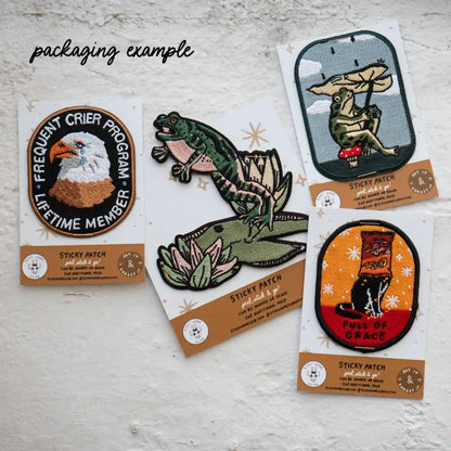 Fishing for Compliments - Sticky Patch - PABOOM