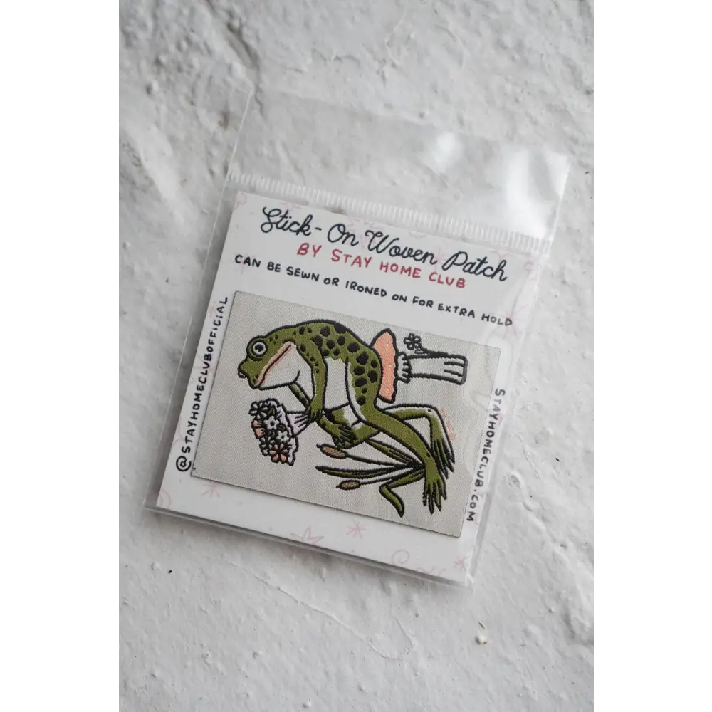 Froggy Bouquet - Woven Sticky Patch - PABOOM