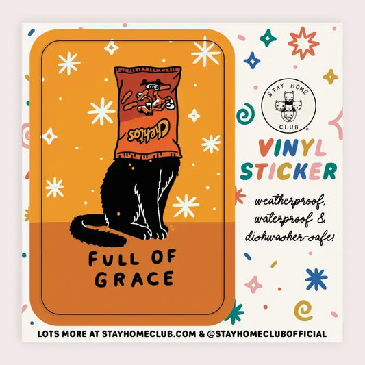 Full Of Grace Vinyl Sticker - PABOOM