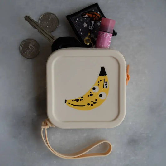 Googly Banana - Zipper Coin Pouch - PABOOM