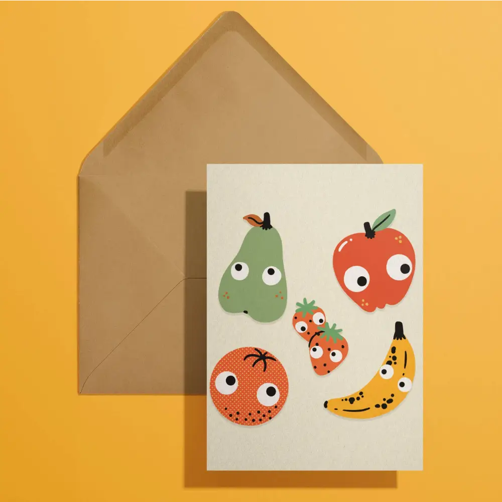 Stay Home Club - Googly Fruit Melange Card