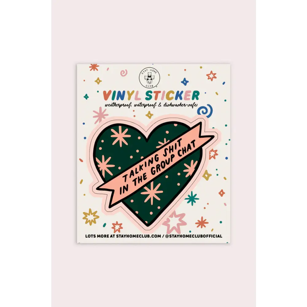 Group Chat Heart Group Vinyl Sticker - PABOOM