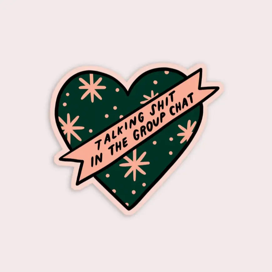 Group Chat Heart Group Vinyl Sticker - PABOOM