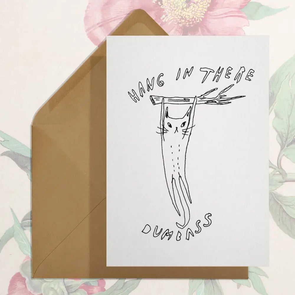 Stay Home Club - Hang In There - cat card