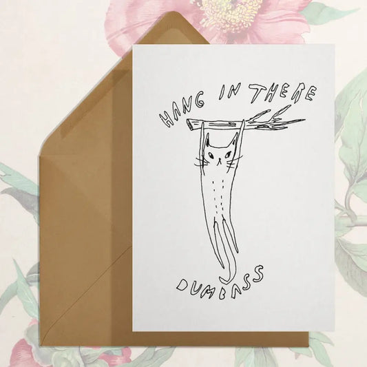 Stay Home Club - Hang In There - cat card