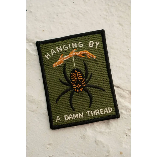 Stay Home Club - Hanging by a Thread Sticky Patch | Halloween