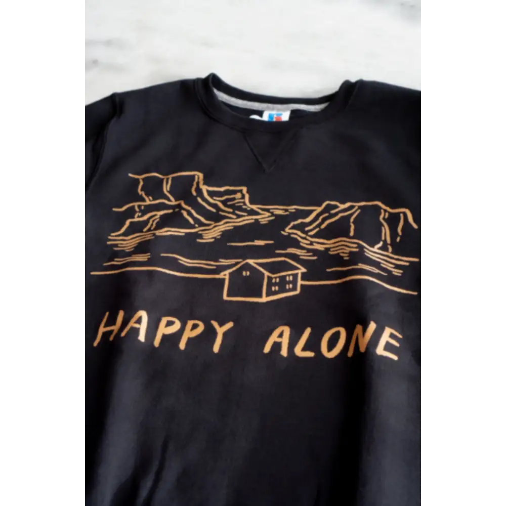 Happy Alone Sweatshirt - Black