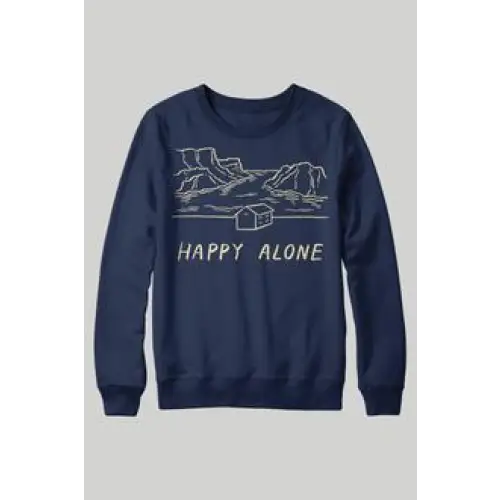 Happy Alone Sweatshirt - Black