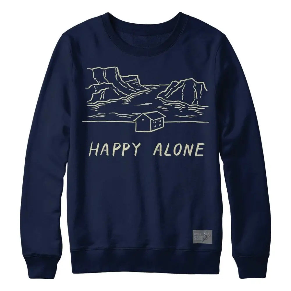 Happy Alone Sweatshirt - Navy