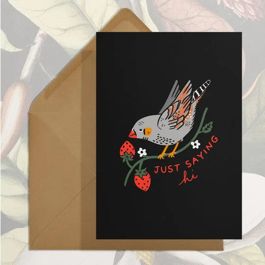 Stay Home Club - Just Saying Hi - Bird Card