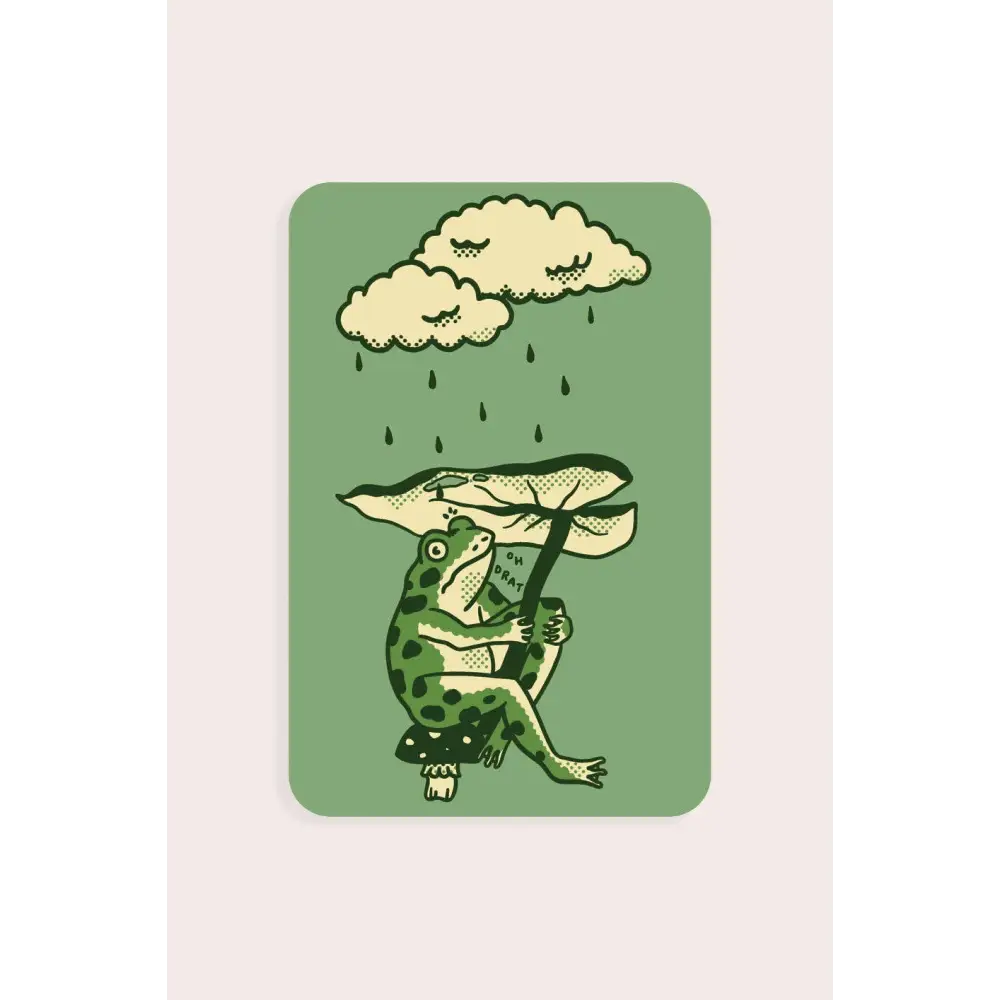 Leaf Umbrella Vinyl Sticker - PABOOM
