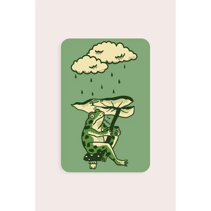 Leaf Umbrella Vinyl Sticker - PABOOM