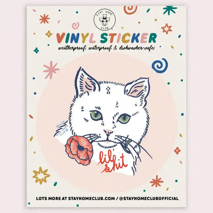 Lil Shit (Cat) Vinyl Sticker - PABOOM