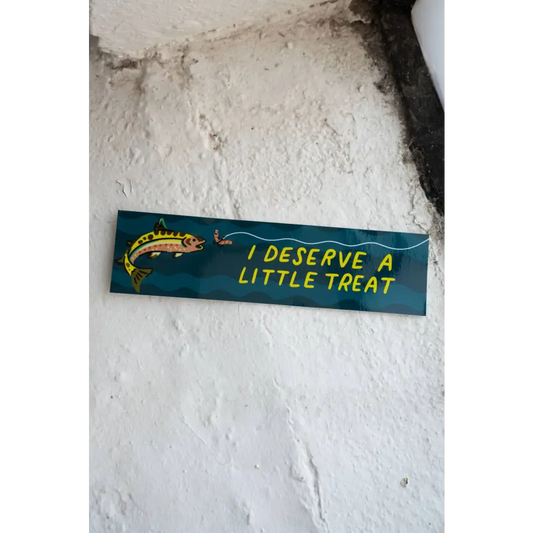 Stay Home Club - Little Treat (Fish) Bumper Sticker