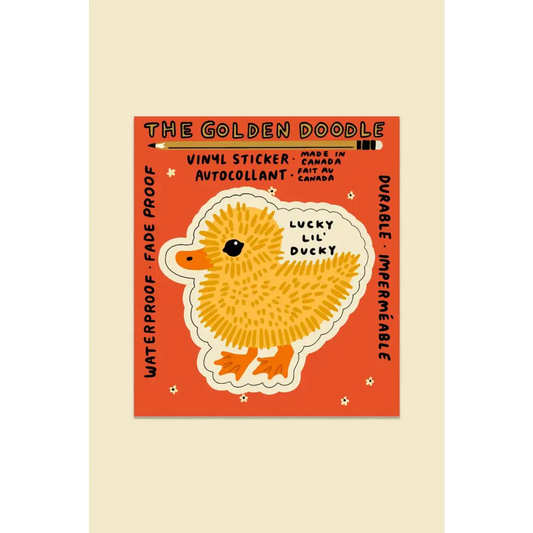 Stay Home Club - Lucky Lil Ducky Sticker | Waterproof Vinyl