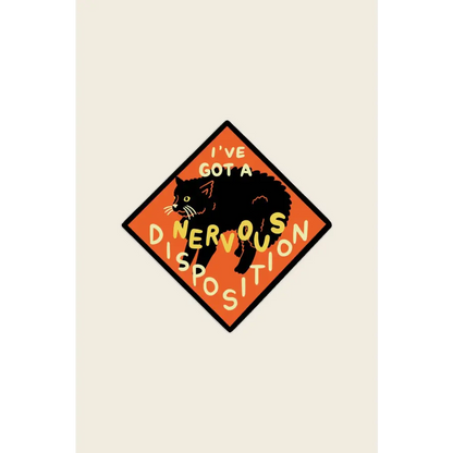 Stay Home Club - Nervous Disposition Vinyl Sticker