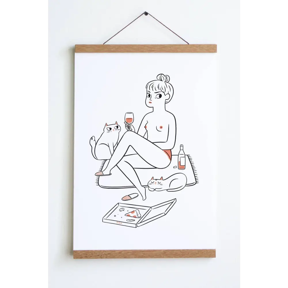 Stay Home Club - Night In Print Small - 8’’ x 10’’