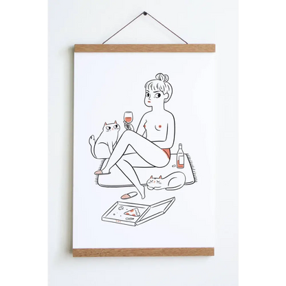 Stay Home Club - Night In Print Small - 8’’ x 10’’