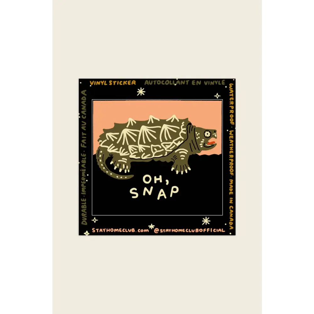 Stay Home Club - Oh Snap Vinyl Sticker