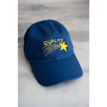 Stay Home Club - Qualms Front & Back Hat | Embroidered Dad Royal Blue