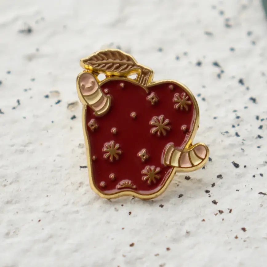 Rotten Apple Lapel Pin - PABOOM