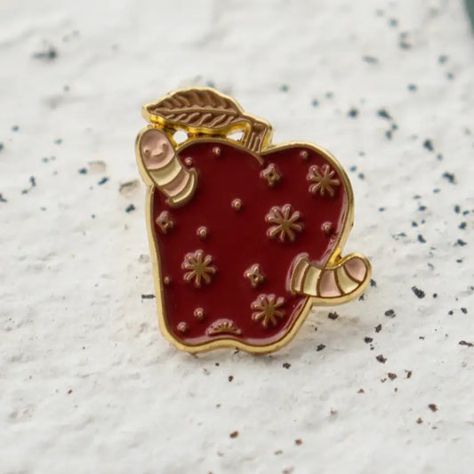 Rotten Apple Lapel Pin - PABOOM