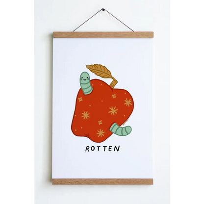 Rotten Apple Print - PABOOM