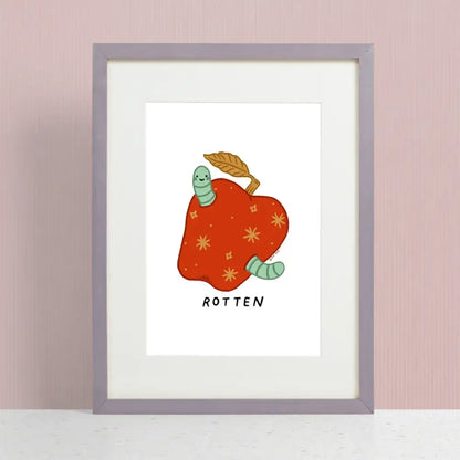 Rotten Apple Print - PABOOM